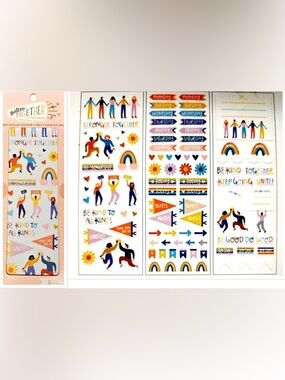 💜 Better Together Sticker Pack - 88 Pc Kind Rainbow Unite Be Good